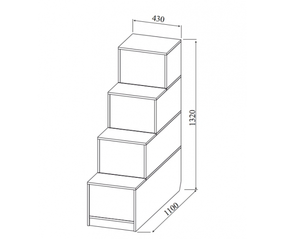 Ступени Робин Вуд схема c размерами