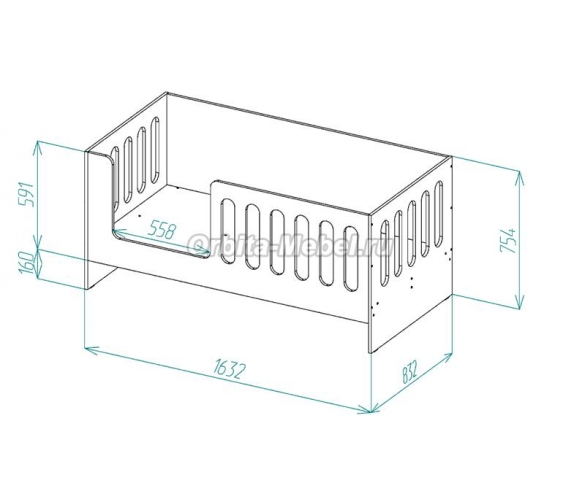 Схема кровати Сказка