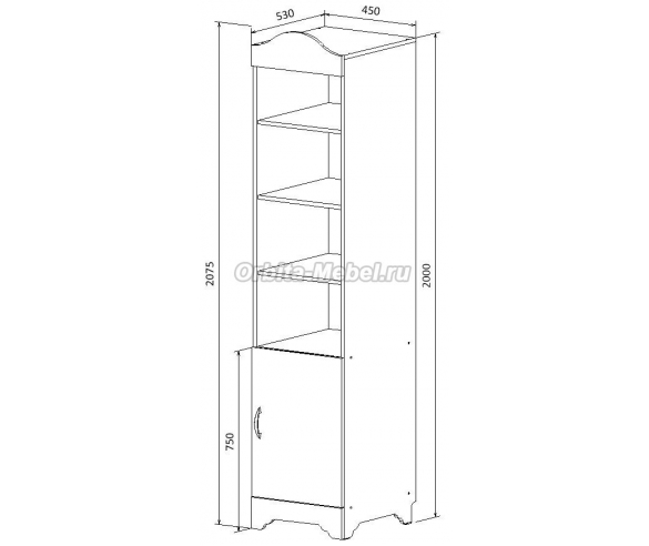 Схема стеллажа