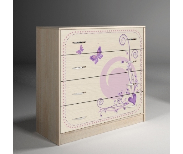 Комод Лилак в цвете Дуб Кремона