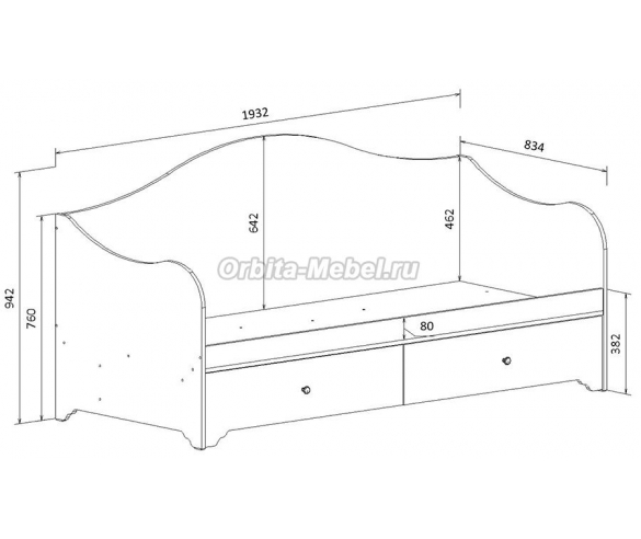 Схема кровати Кристалл