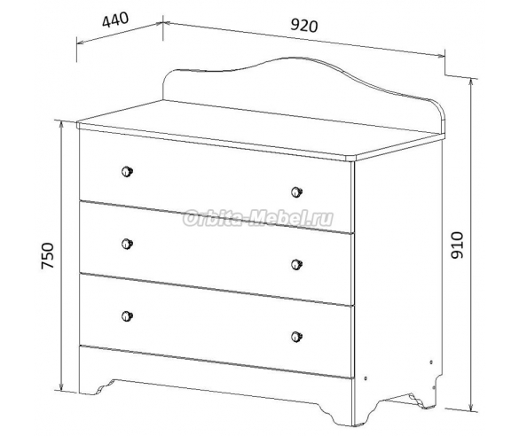 Схема комода