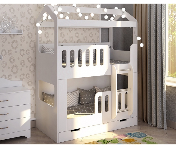 Двухъярусная кровать Сказка