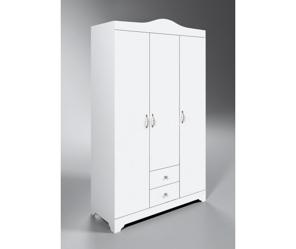 Трехдверный шкаф Кристалл