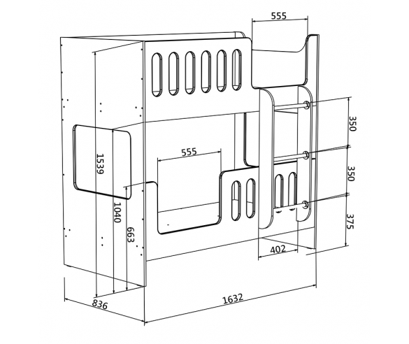 Спальное место 160х80 см