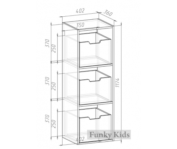 Схема стеллажа