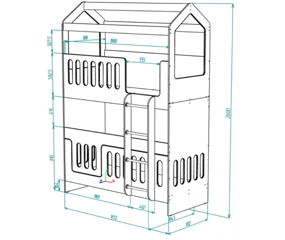 Размер кровати 180х80