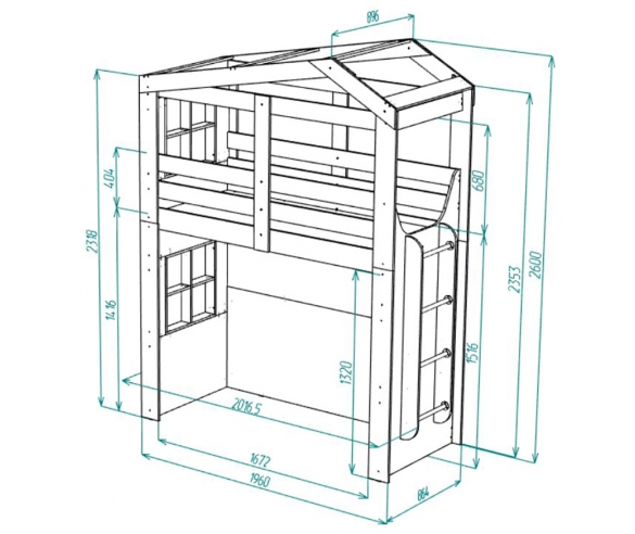 Схема кровати Сказка ДС-34