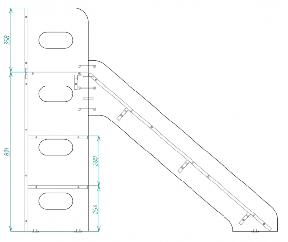 Схема горки ДС-19