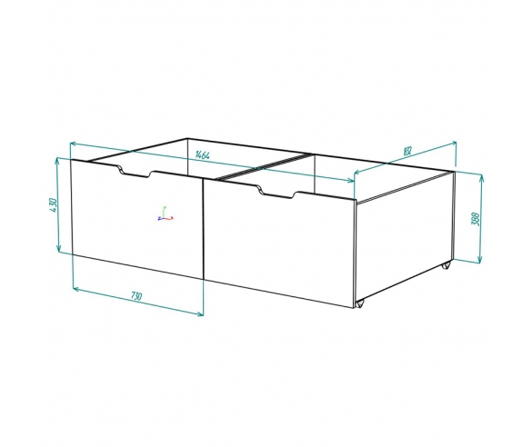 Размеры высоких ящиков ДС-36.4 