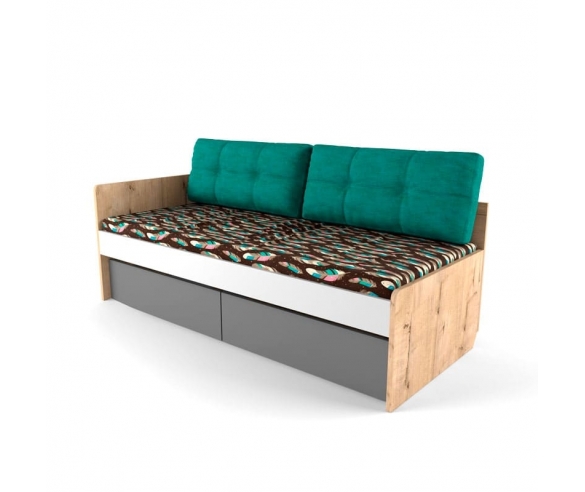 Кровать Лофт с диванными подушками