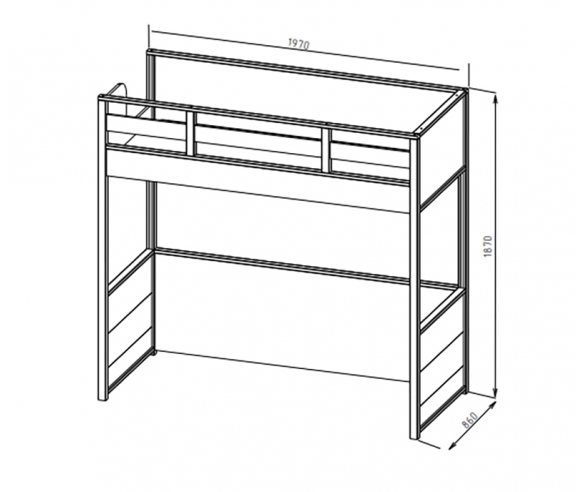 Схема кровати чердака Робин Вуд Лайт