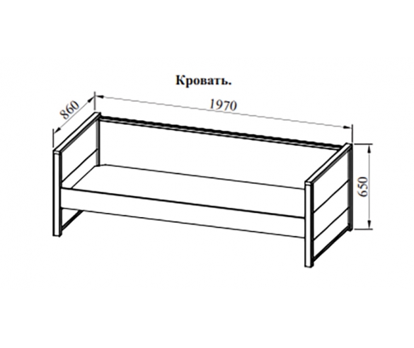 Схема нижней кровати Робин Вуд Лайт