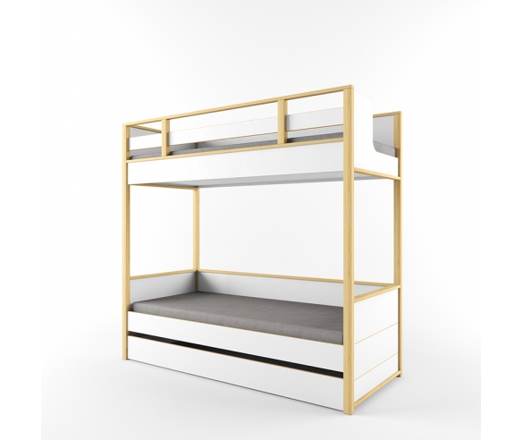 Двухъярусная кровать с нижним ящиком