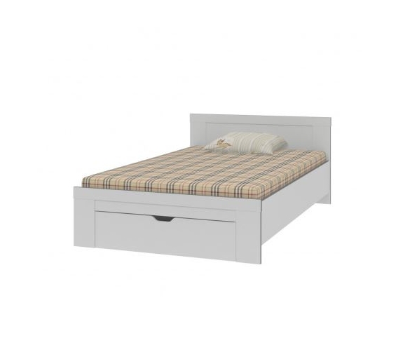 Одноярусная кровать Дельта Сильвер , белая