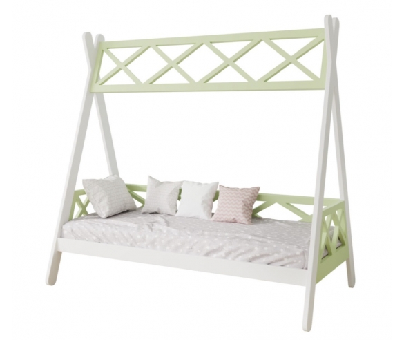 Кровать вигвам Jimmy Air Vigi Reticolo, цвет оливковый.