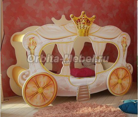 Детская кровать Карета для девочек