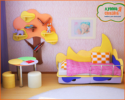 Детская мебель Лунная Сказка - комплект №5 - один из вариантов комплектации мебели для детей
